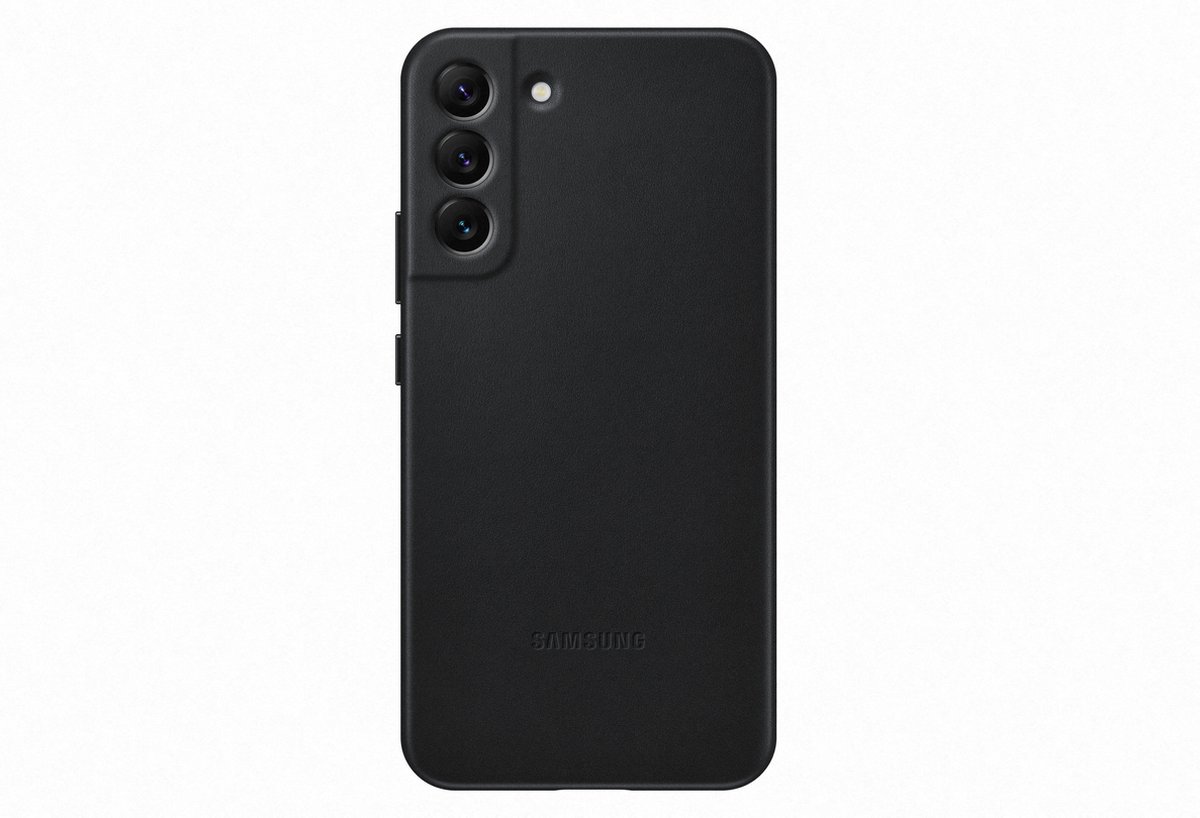 Samsung Galaxy S22 Leather Cover - Zwart