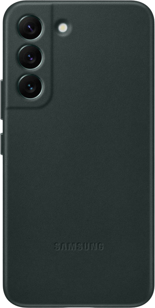 Samsung Galaxy S22 Leather Cover - Zwart