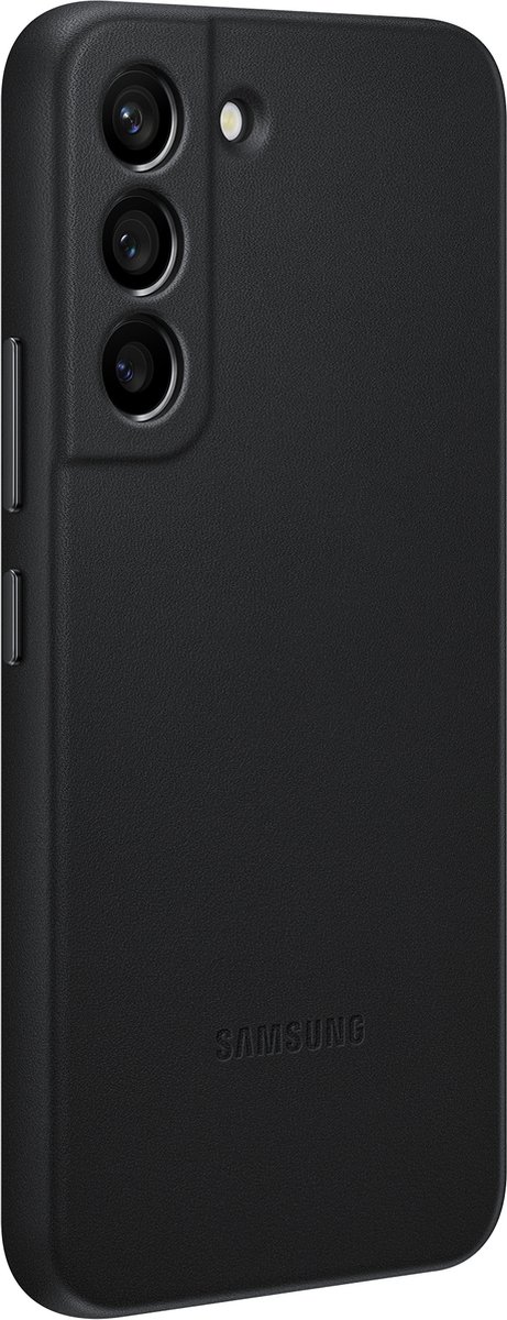 Samsung Galaxy S22 Leather Cover - Zwart