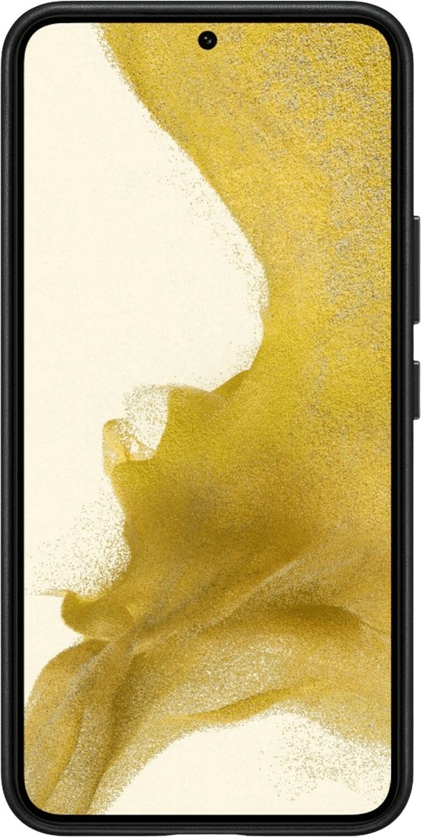 Samsung Galaxy S22 Leather Cover - Zwart