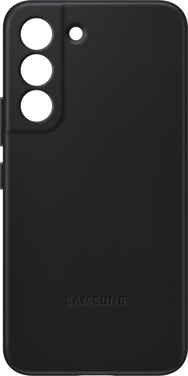 Samsung Galaxy S22 Leather Cover - Zwart