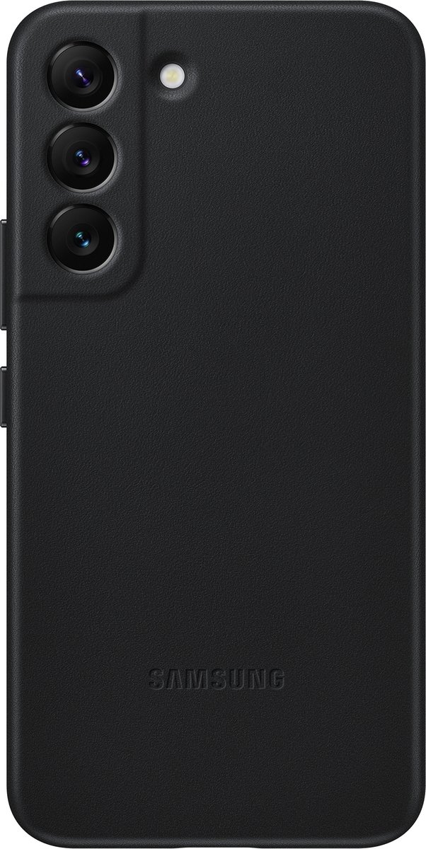 Samsung Galaxy S22 Leather Cover - Zwart