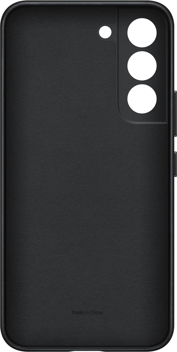 Samsung Galaxy S22 Leather Cover - Zwart
