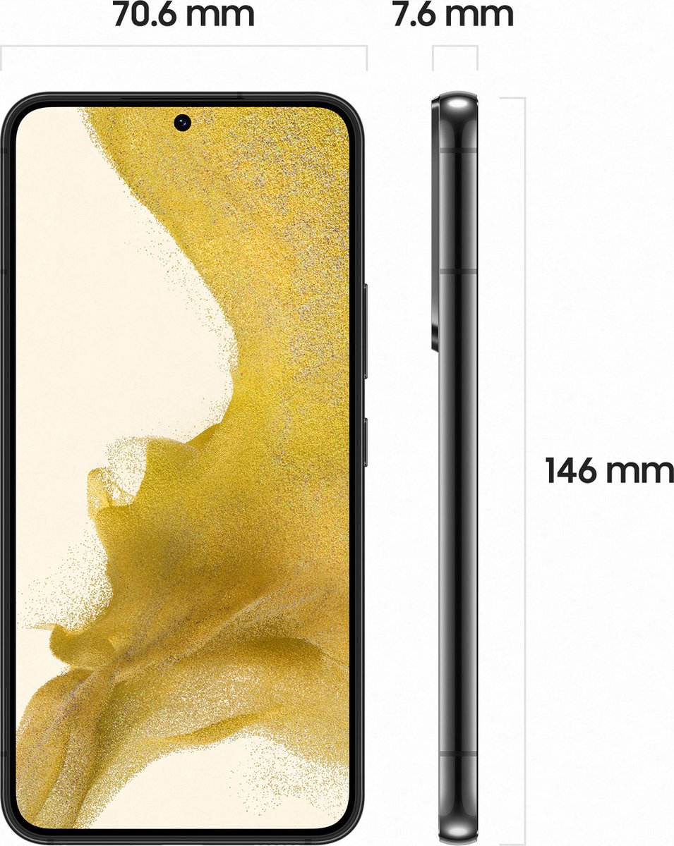 Samsung Galaxy S22 8GB | 256GB (Phantom Black) - Zwart