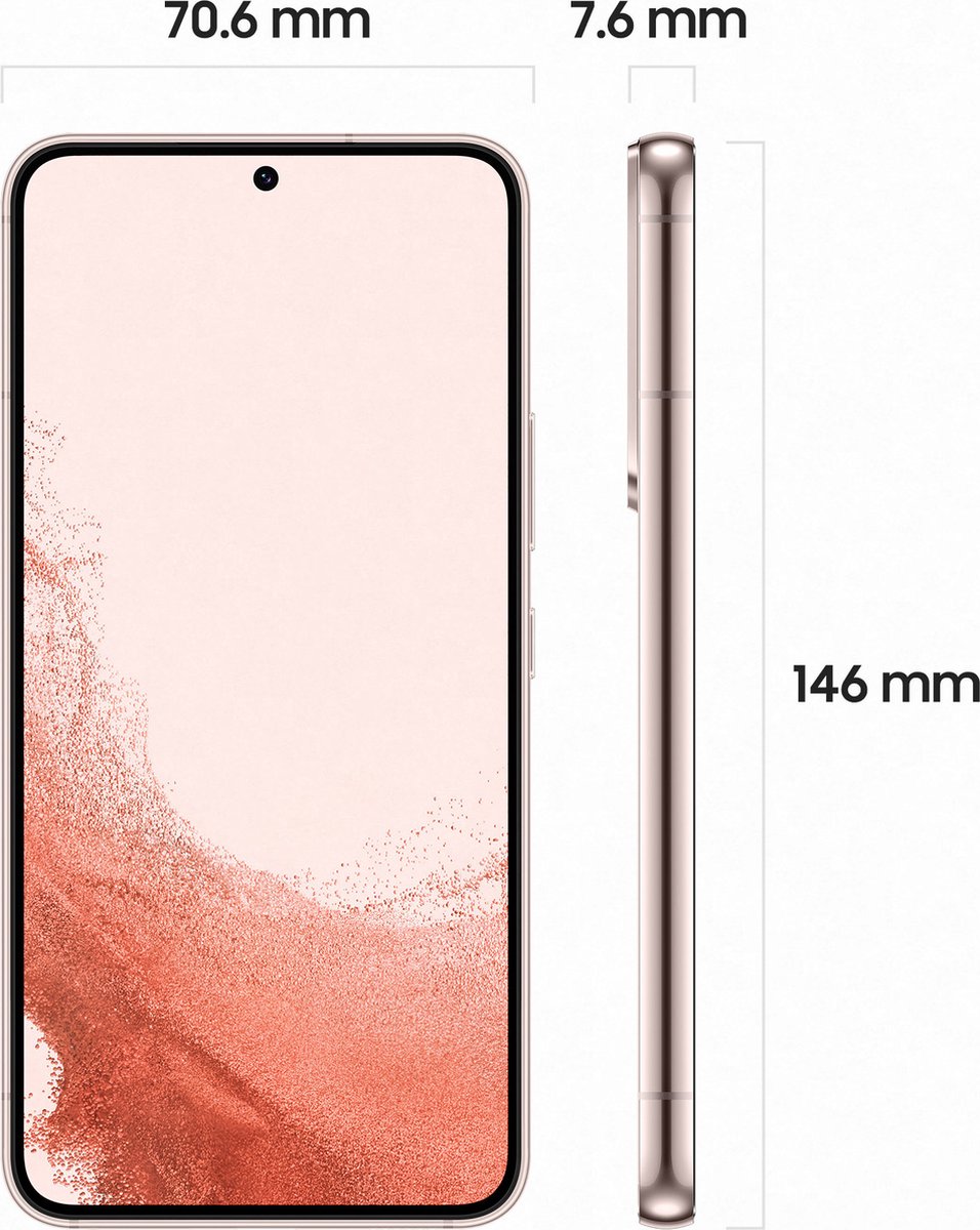 Samsung Galaxy S22 8GB | 128GB (Pink Gold) - Roze