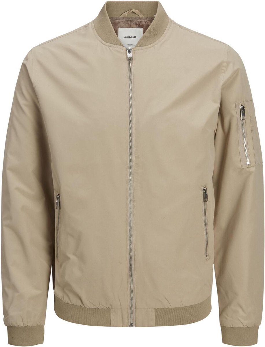 JACK & JONES Essentials - Bomberjack met rits in-Neutraal - Beige