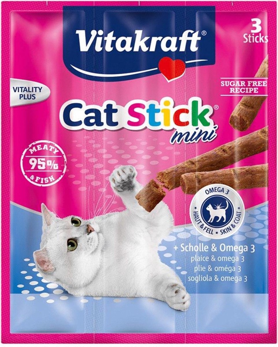 Vitakraft Cat-Stick Mini 3 stuks - Kattensnack - Schol&Omega