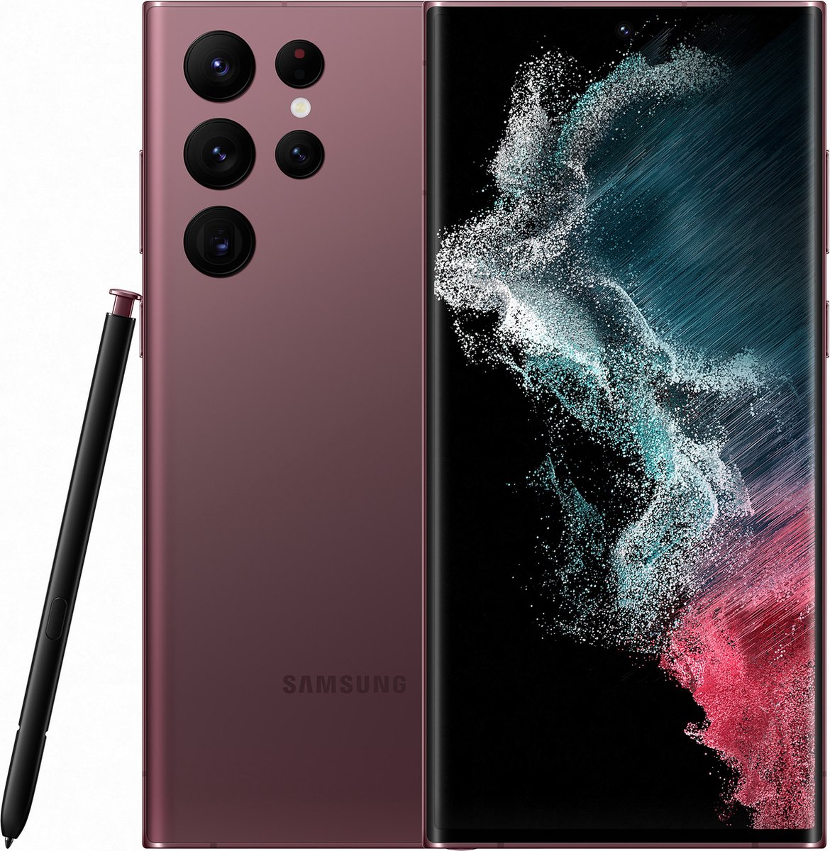 Samsung Galaxy S22 Ultra - 512 GB Burgundy - Rood
