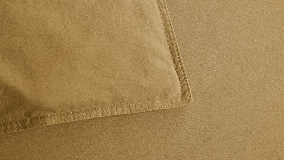Beddinghouse Dekbedovertrek Organic Basic - 140 x 200/220 cm - Geel