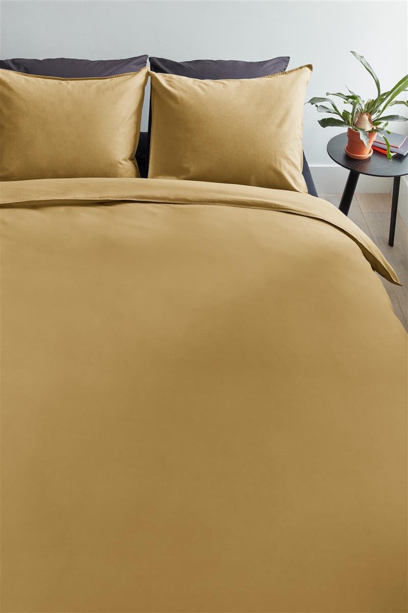 Beddinghouse Dekbedovertrek Organic Basic - 140 x 200/220 cm - Geel