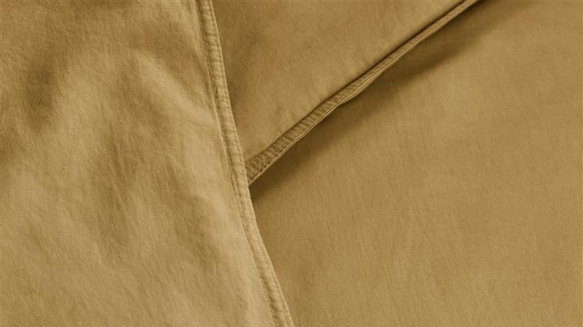 Beddinghouse Dekbedovertrek Organic Basic - 140 x 200/220 cm - Geel