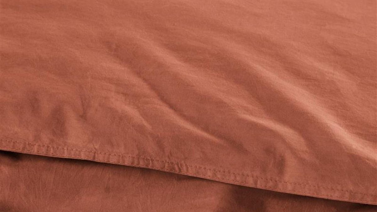 Beddinghouse Dekbedovertrek Organic Basic - 200 x 200/220 cm - Bruin