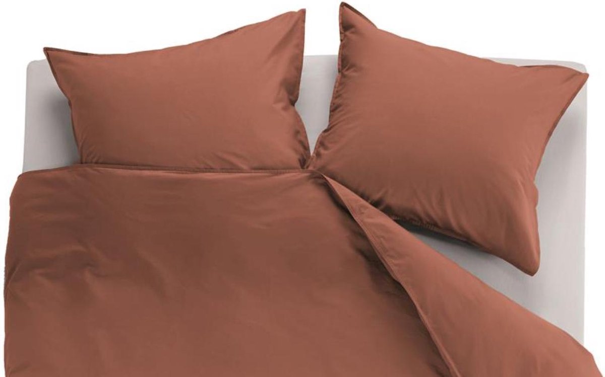 Beddinghouse Dekbedovertrek Organic Basic - 200 x 200/220 cm - Bruin