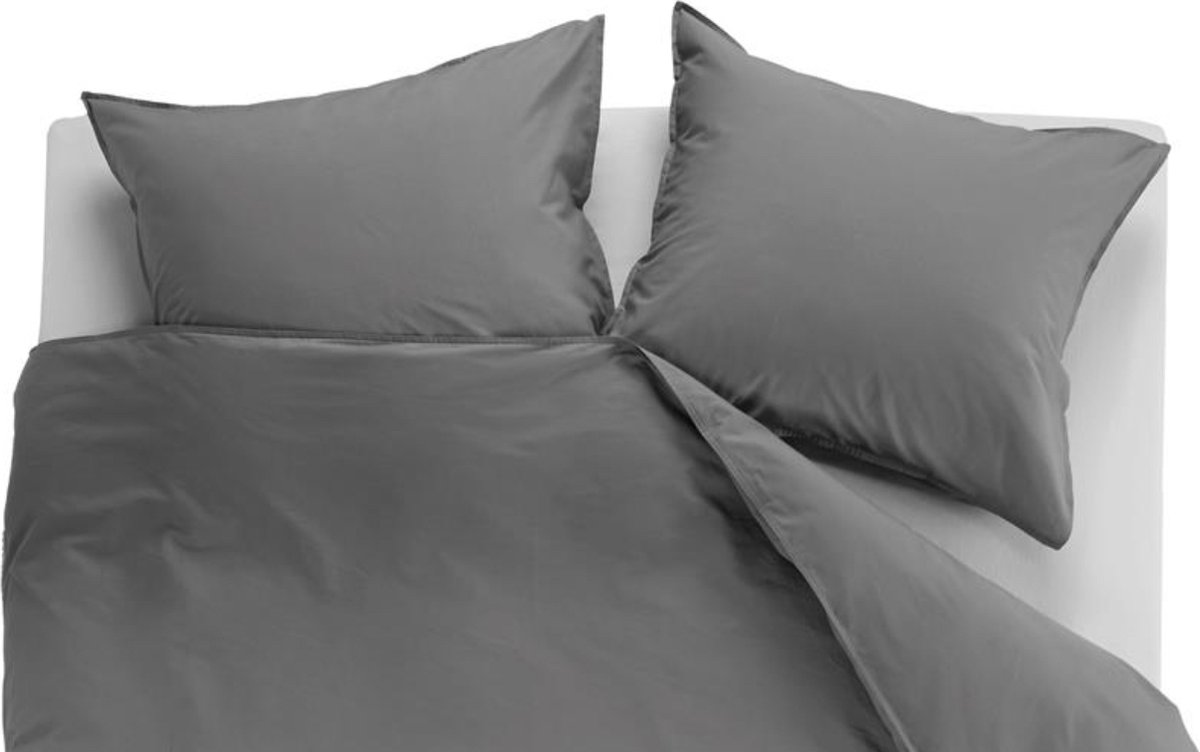 Beddinghouse Dekbedovertrek Organic Basic - 200 x 200/220 cm - Grijs