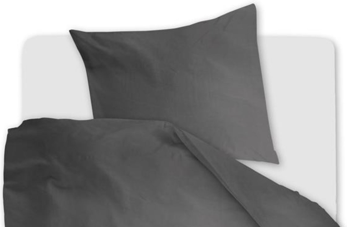 Beddinghouse Dekbedovertrek Organic Basic - 200 x 200/220 cm - Grijs