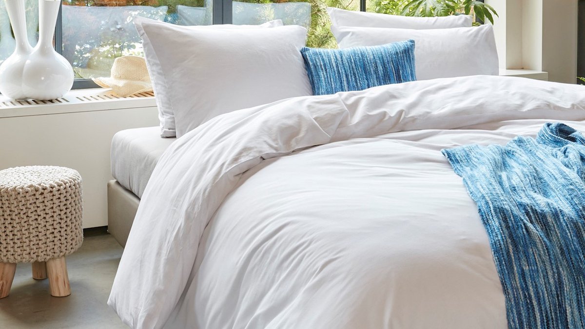 Beddinghouse Dekbedovertrek Organic Basic - 140 x 200/220 cm - wit