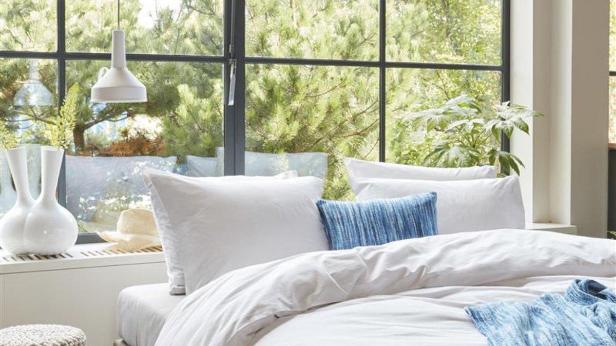 Beddinghouse Dekbedovertrek Organic Basic - 140 x 200/220 cm - wit