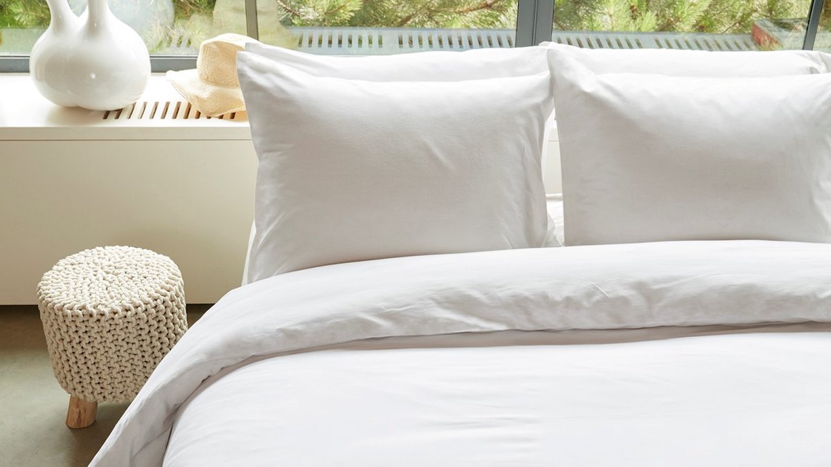 Beddinghouse Dekbedovertrek Organic Basic - 140 x 200/220 cm - wit