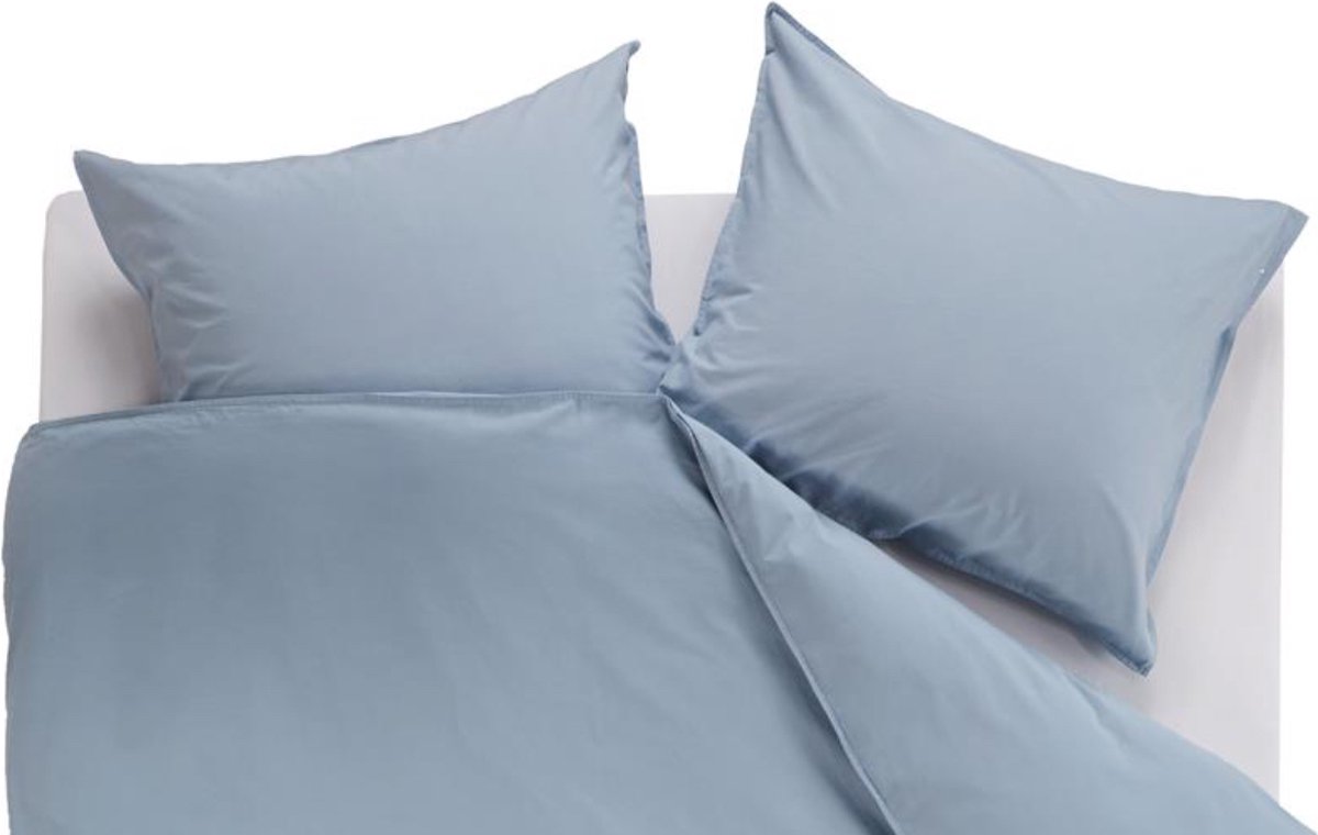 Beddinghouse Dekbedovertrek Organic Basic - 200 x 200/220 cm - Blauw