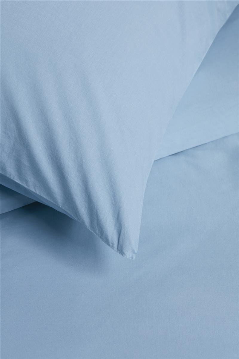 Beddinghouse Dekbedovertrek Organic Basic - 200 x 200/220 cm - Blauw