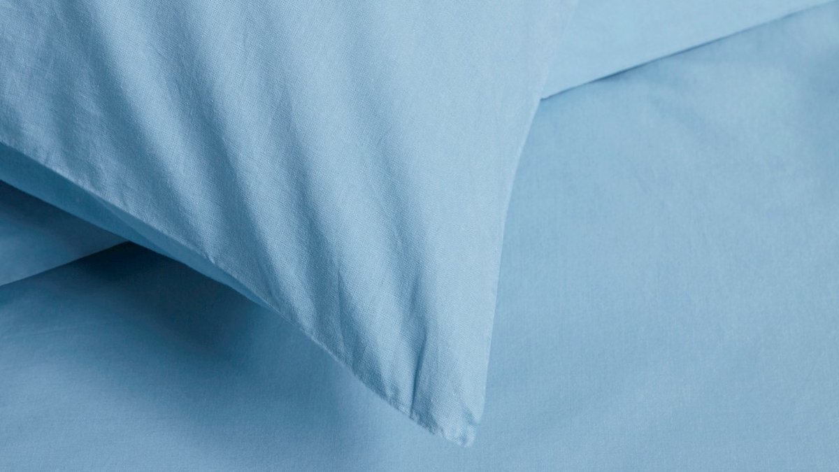 Beddinghouse Dekbedovertrek Organic Basic - 200 x 200/220 cm - Blauw