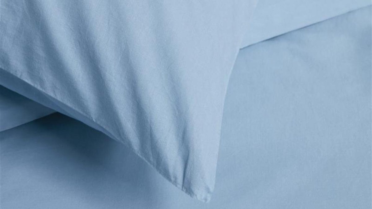 Beddinghouse Dekbedovertrek Organic Basic - 240 x 200/220 cm - Blauw