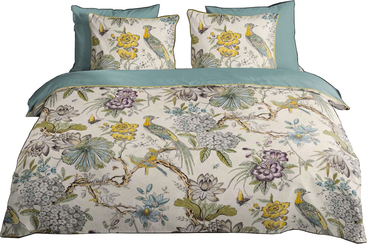 Descanso Dekbedovertrek Wood - 200 x 200/220 cm - multicolour