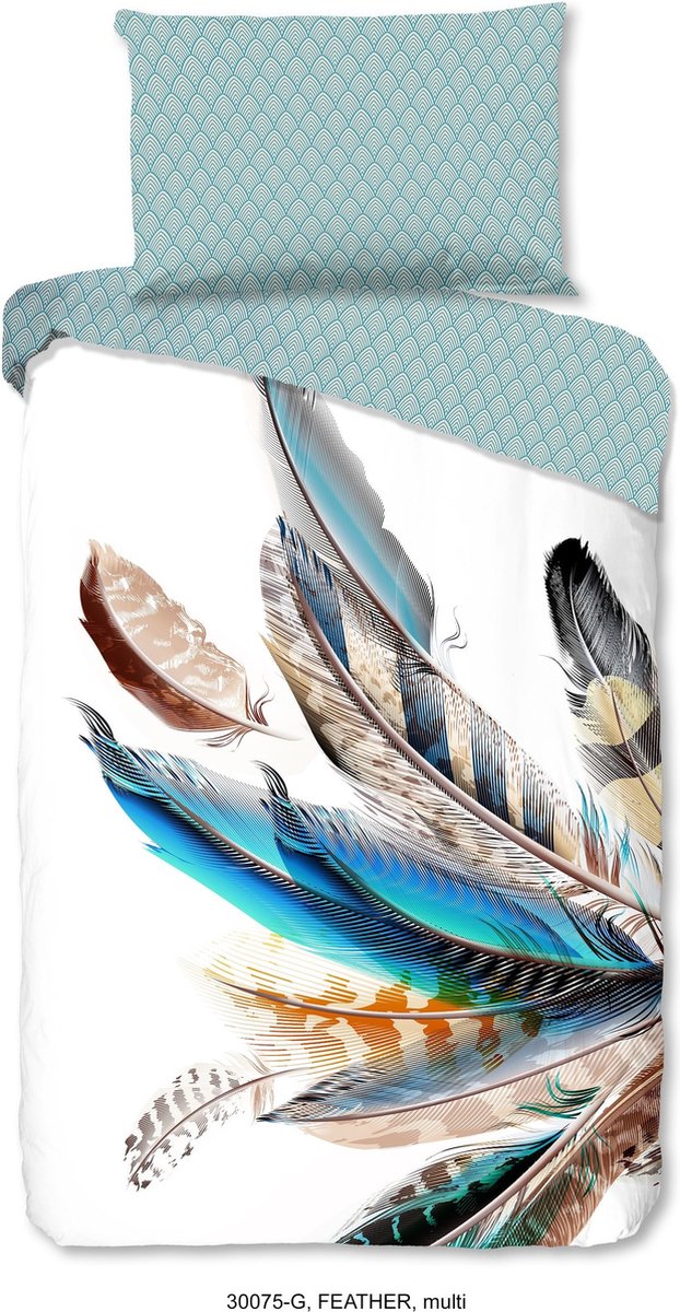 Good Morning Dekbedovertrek Feather - 140 x 200/220 cm - multicolour