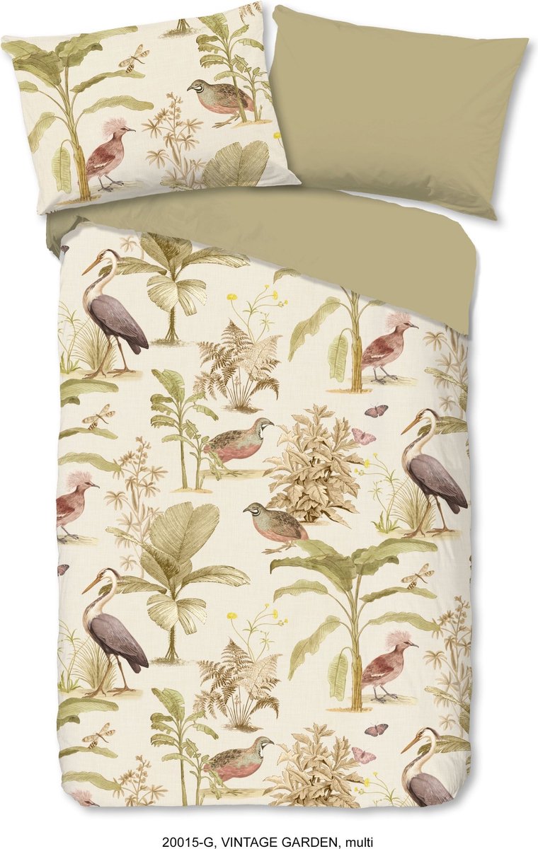 Good Morning Dekbedovertrek Vintage Garden - 200 x 200/220 cm - multicolour