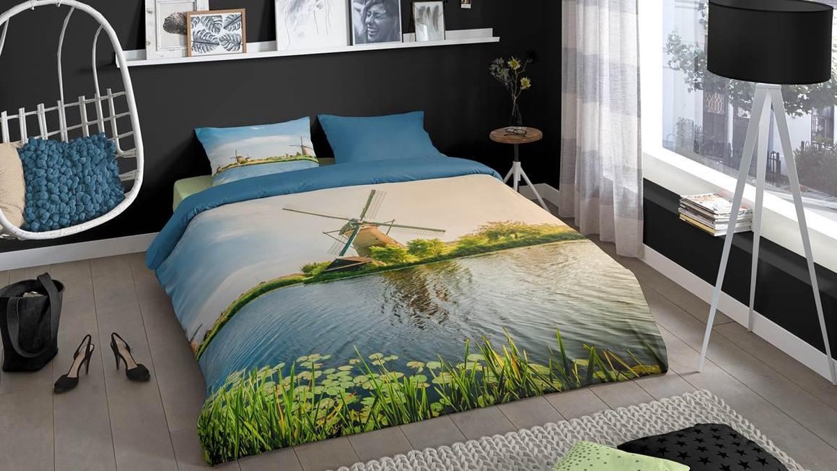 Good Morning Dekbedovertrek Windmill - 140 x 200/220 cm - multicolour