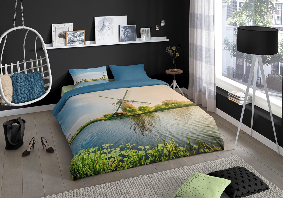 Good Morning Dekbedovertrek Windmill - 140 x 200/220 cm - multicolour