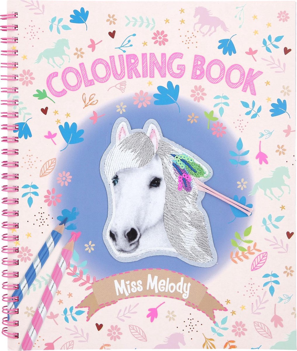 Miss Melody kleurboek meisjes 24 x 20,5 cm papier lichtroze