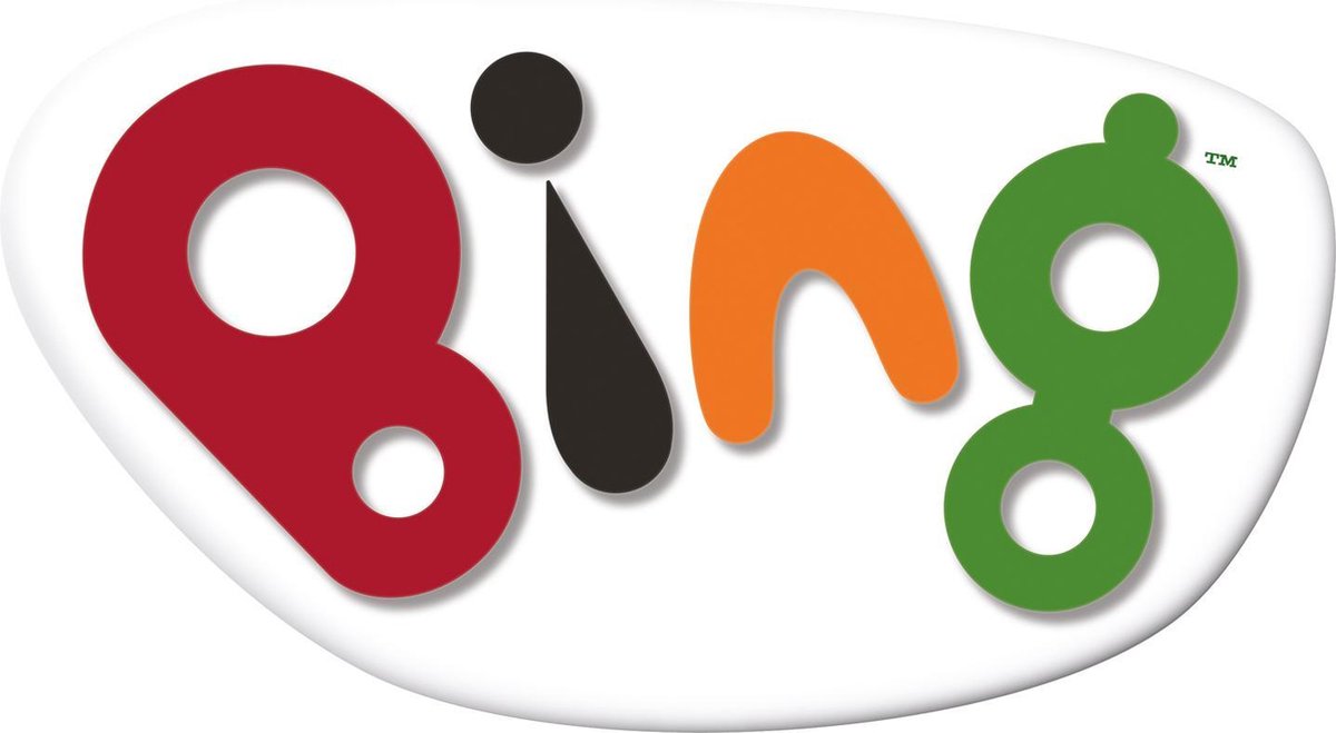 Bing knuffelpanda Pando junior 30 cm pluche zwart/wit/geel