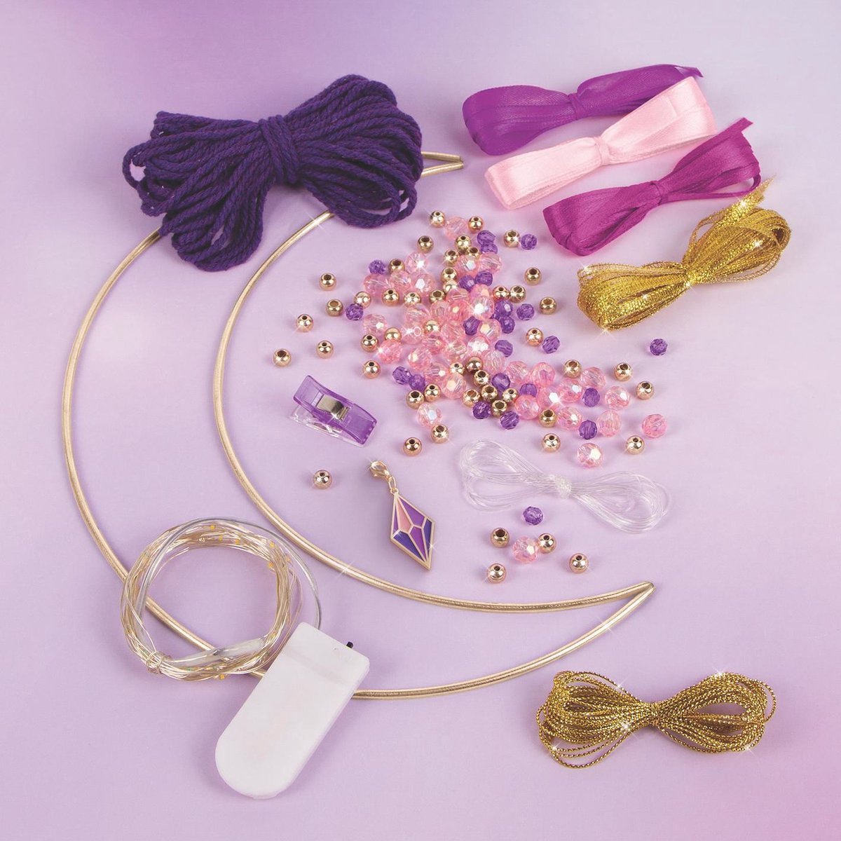 make it real dromenvanger Lunar meisjes textiel 130 delig - Paars