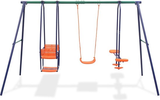 Vidaxl Schommelset Met 5 Zitjes - Oranje