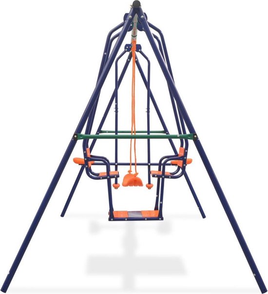 Vidaxl Schommelset Met 5 Zitjes - Oranje