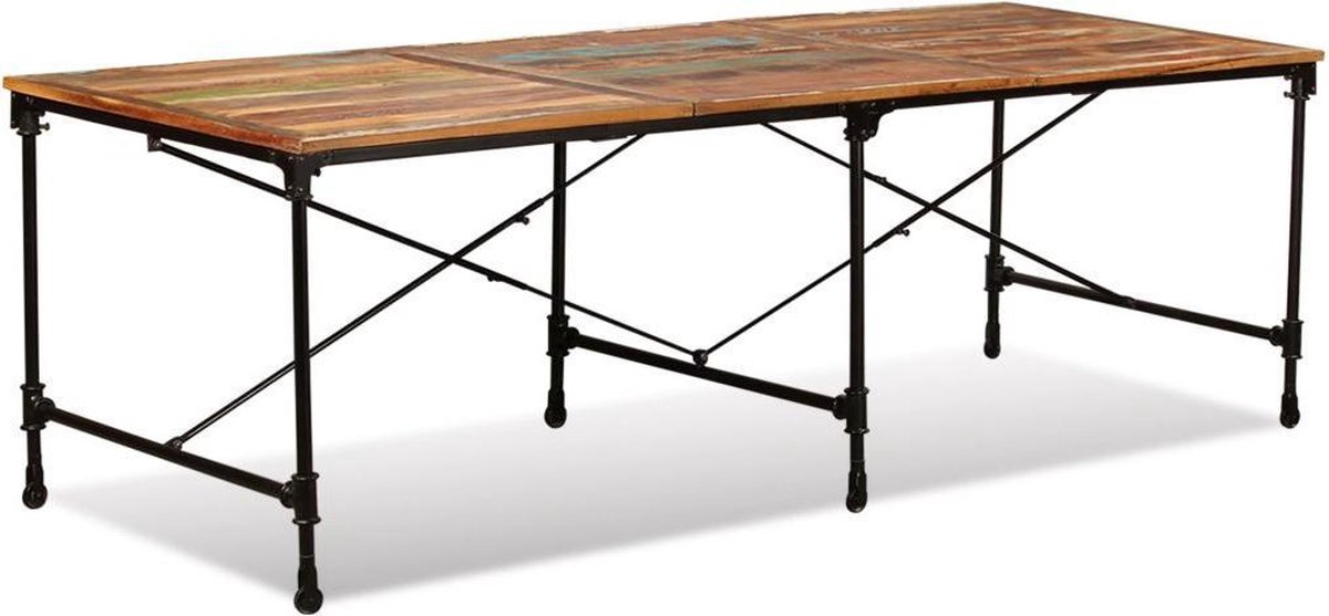 Vidaxl Eettafel 240 Cm Massief Gerecycled Hout - Bruin