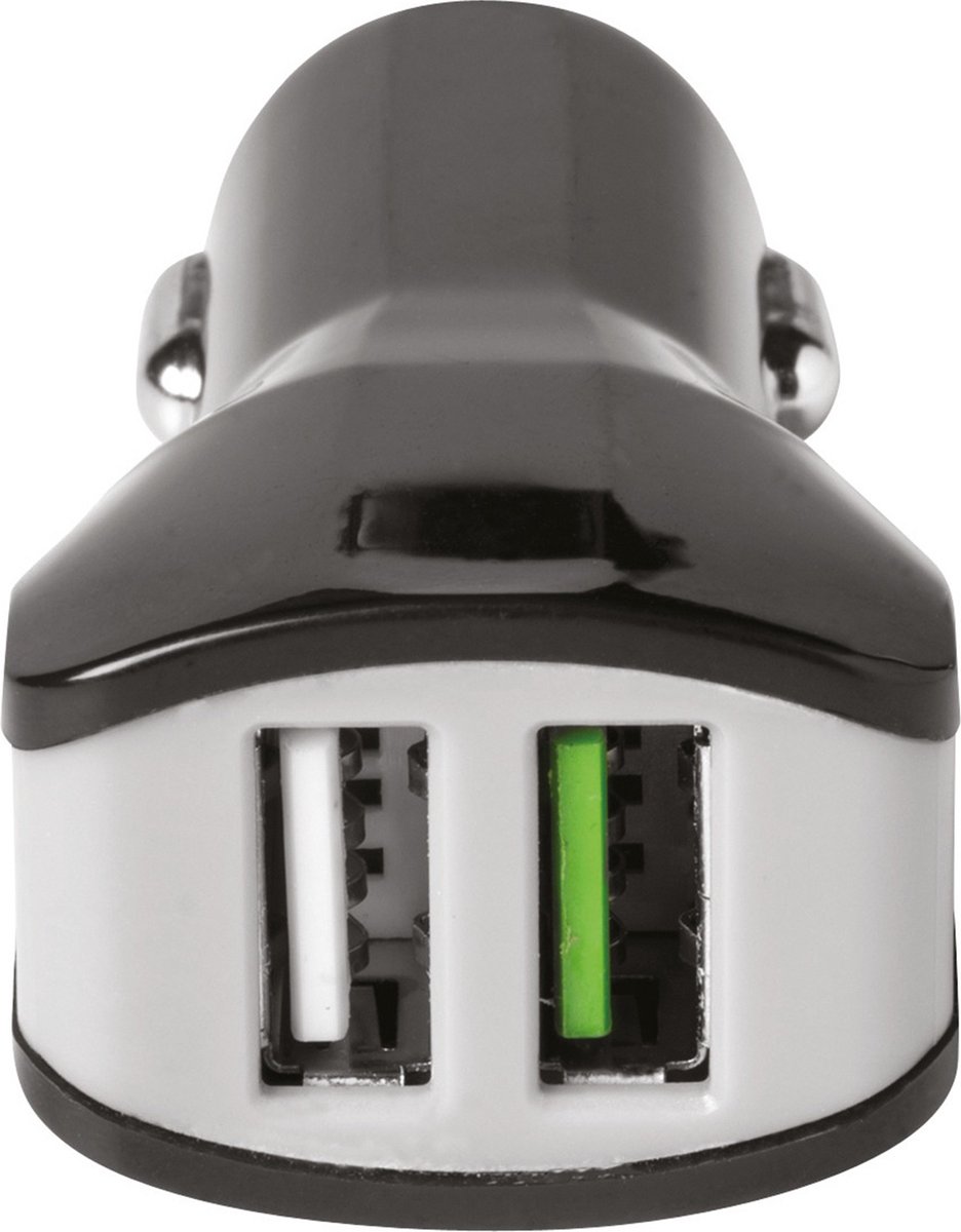 Celly Autolader Dual Usb 12/24v 3.4a - Zwart