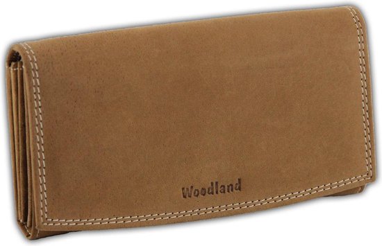 Woodland Leren Dames Portemonnee 'Excellent' Cognac - Bruin