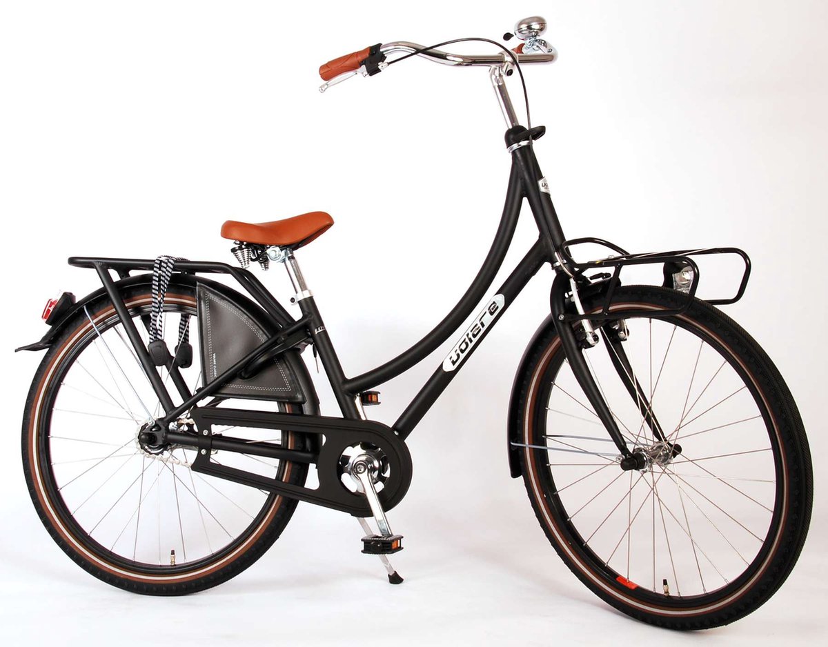Volare Classic Oma Meisjesfiets 24 inch Mat - Zwart