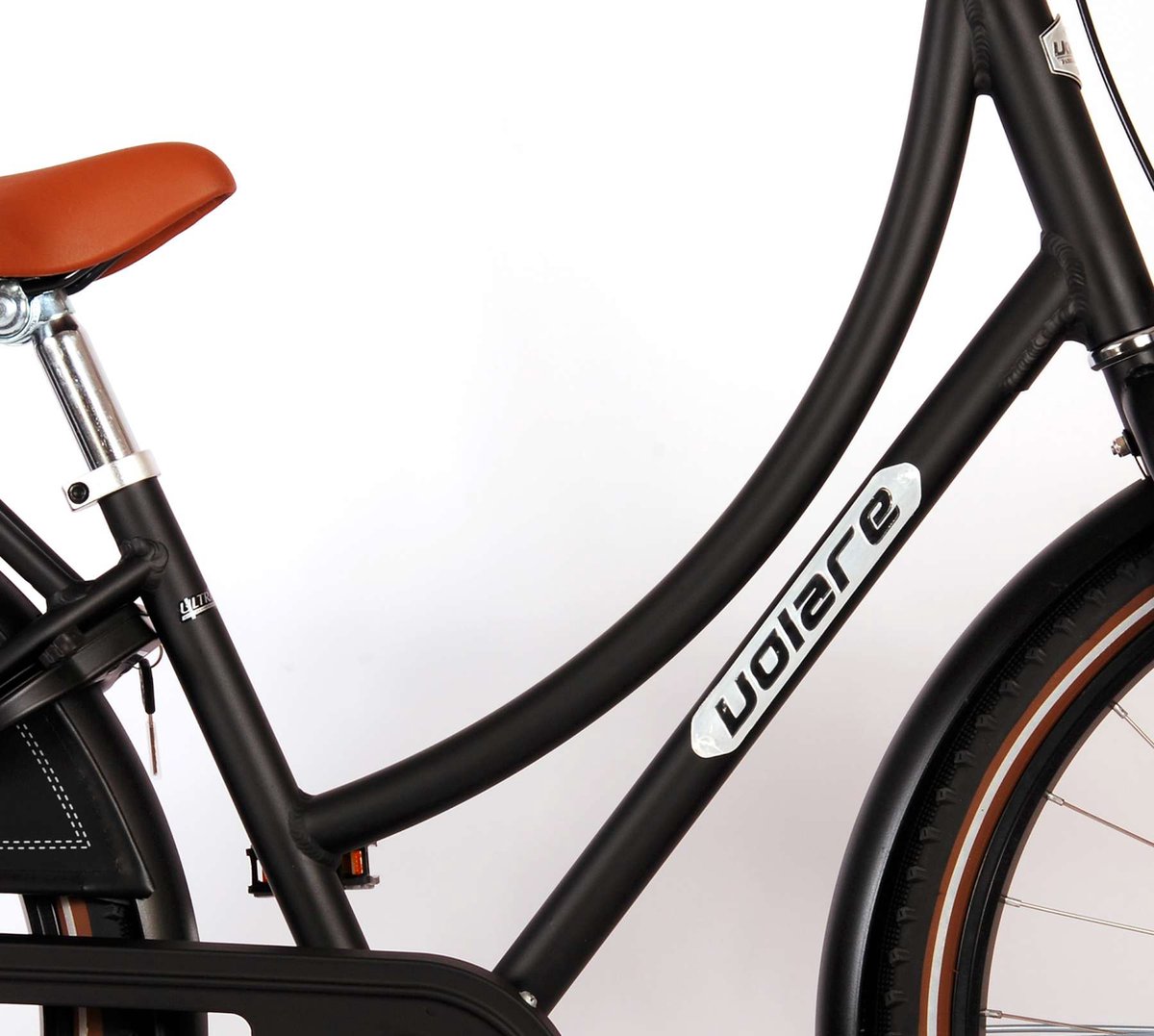 Volare Classic Oma Meisjesfiets 24 inch Mat - Zwart