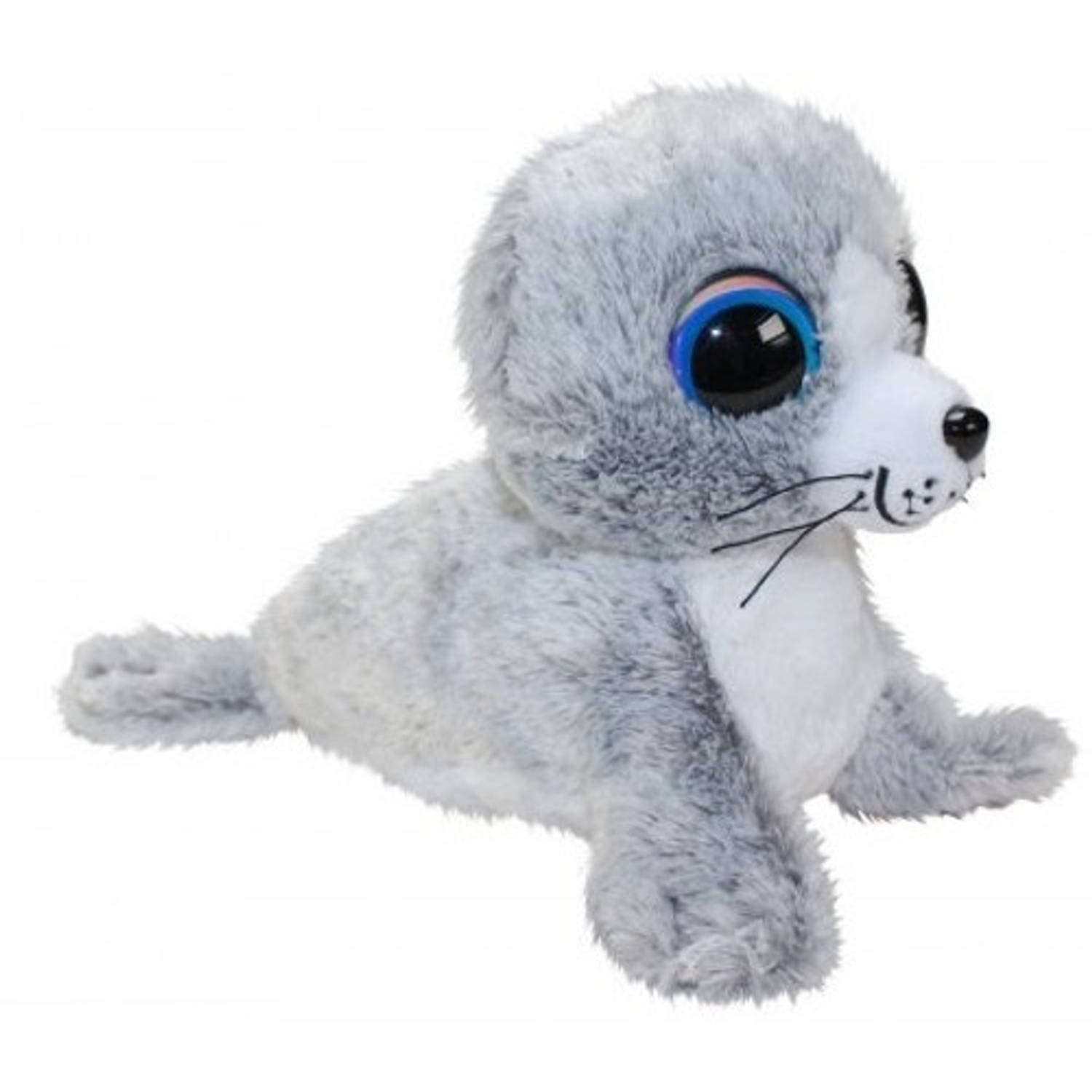 Lumo Stars Knuffel Lumo Seal Kuutti 24 Cm - Grijs