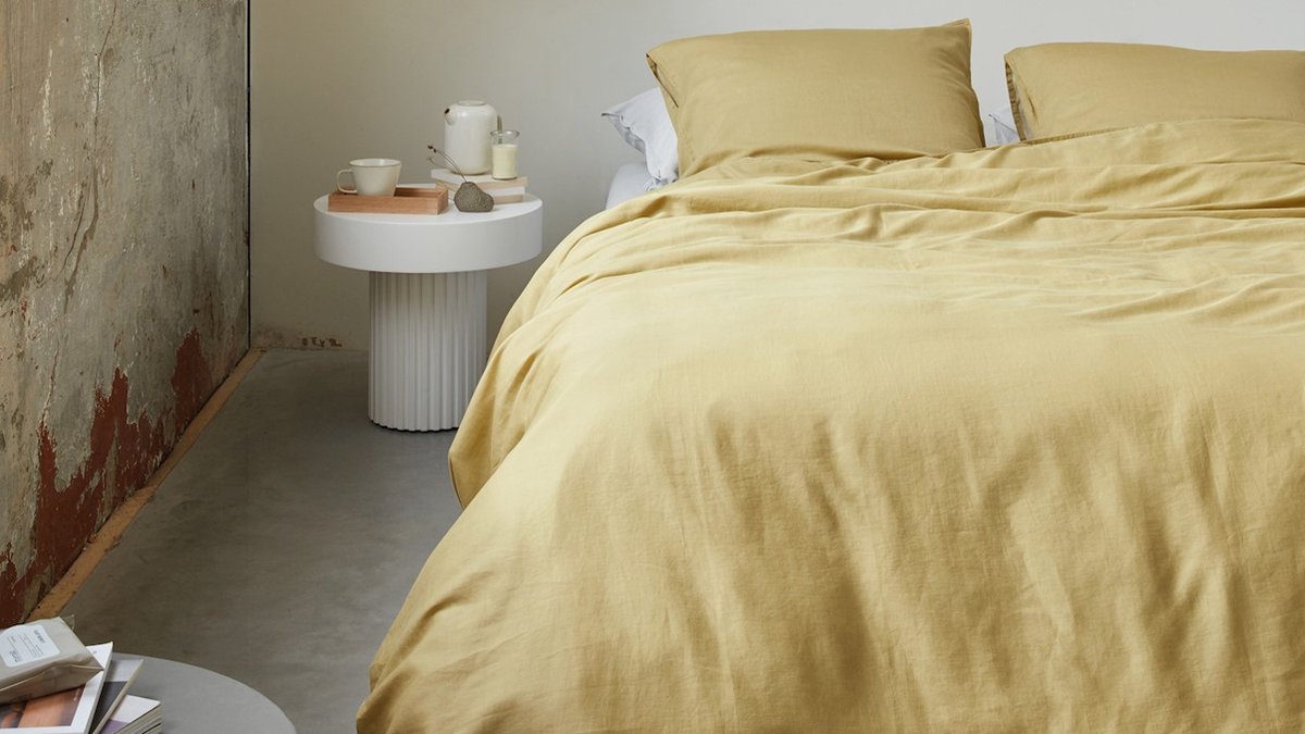 vtwonen Dekbedovertrek Earth - 240 x 200/220 cm - Geel