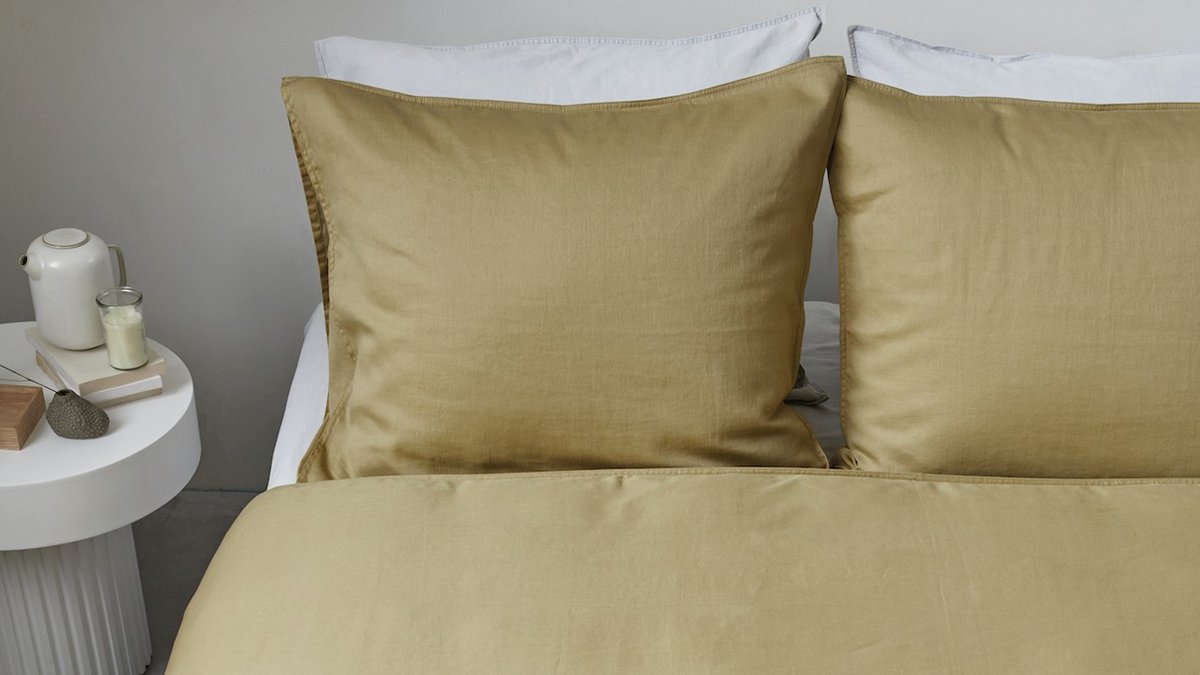 vtwonen Dekbedovertrek Earth - 240 x 200/220 cm - Geel