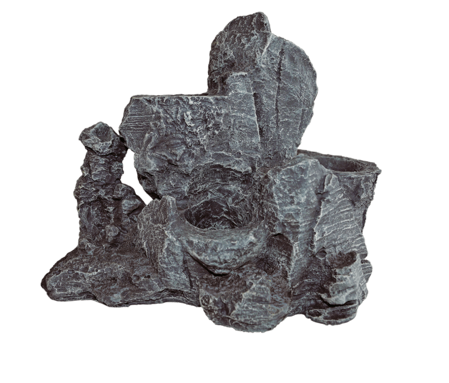 Superfish Scapers Rock 12 Planty - Aquarium - Ornament - 24x14x19 cm - Grijs