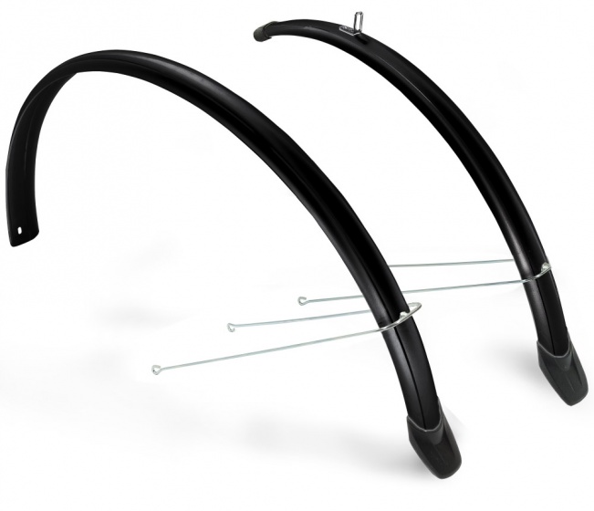 Eurofender Spatbordenset 26 Inch 58 Mm Kunststof - Zwart