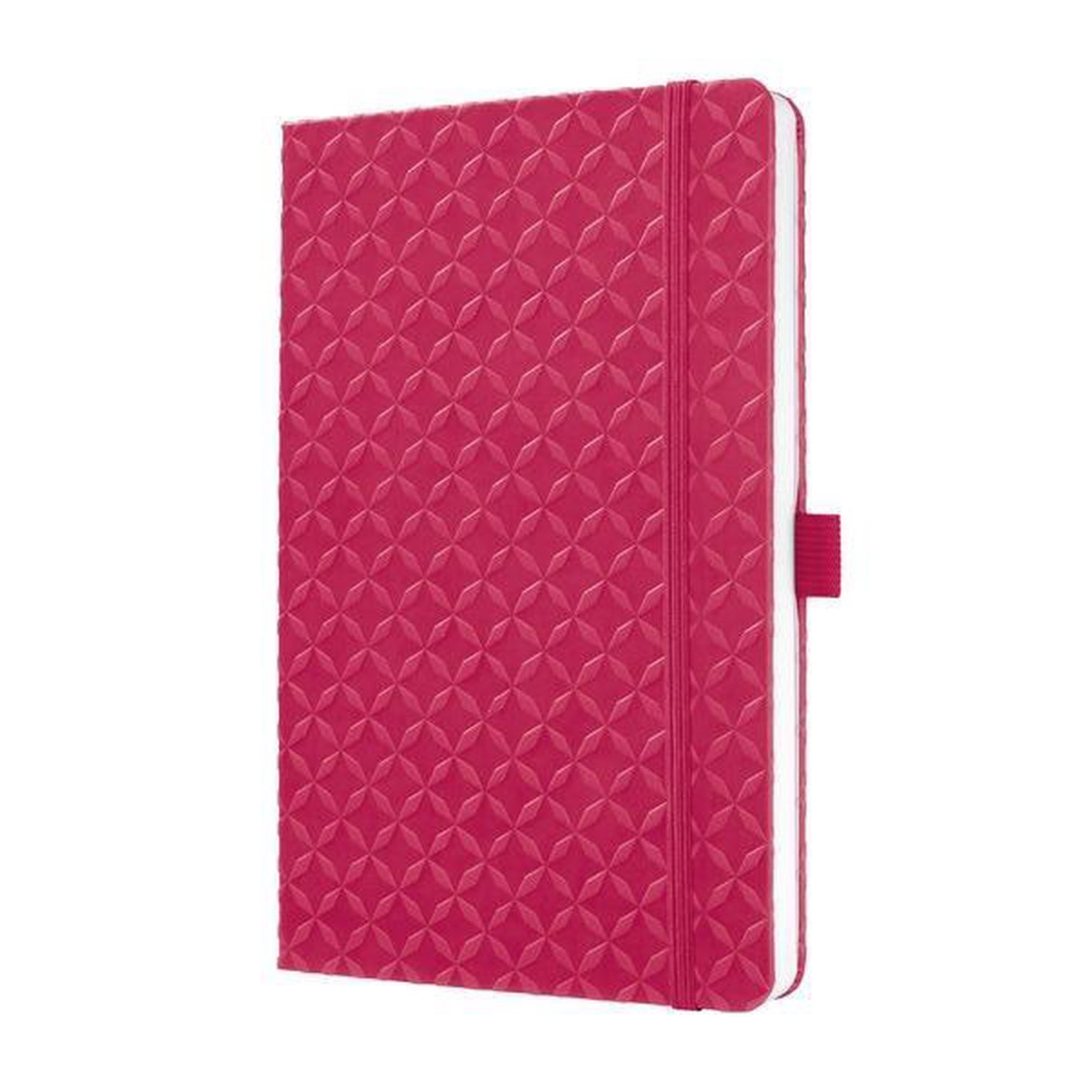 Sigel Notitieboek Jolie Flair A5 Hardcover Gelinieerd Fuchsia - Wit