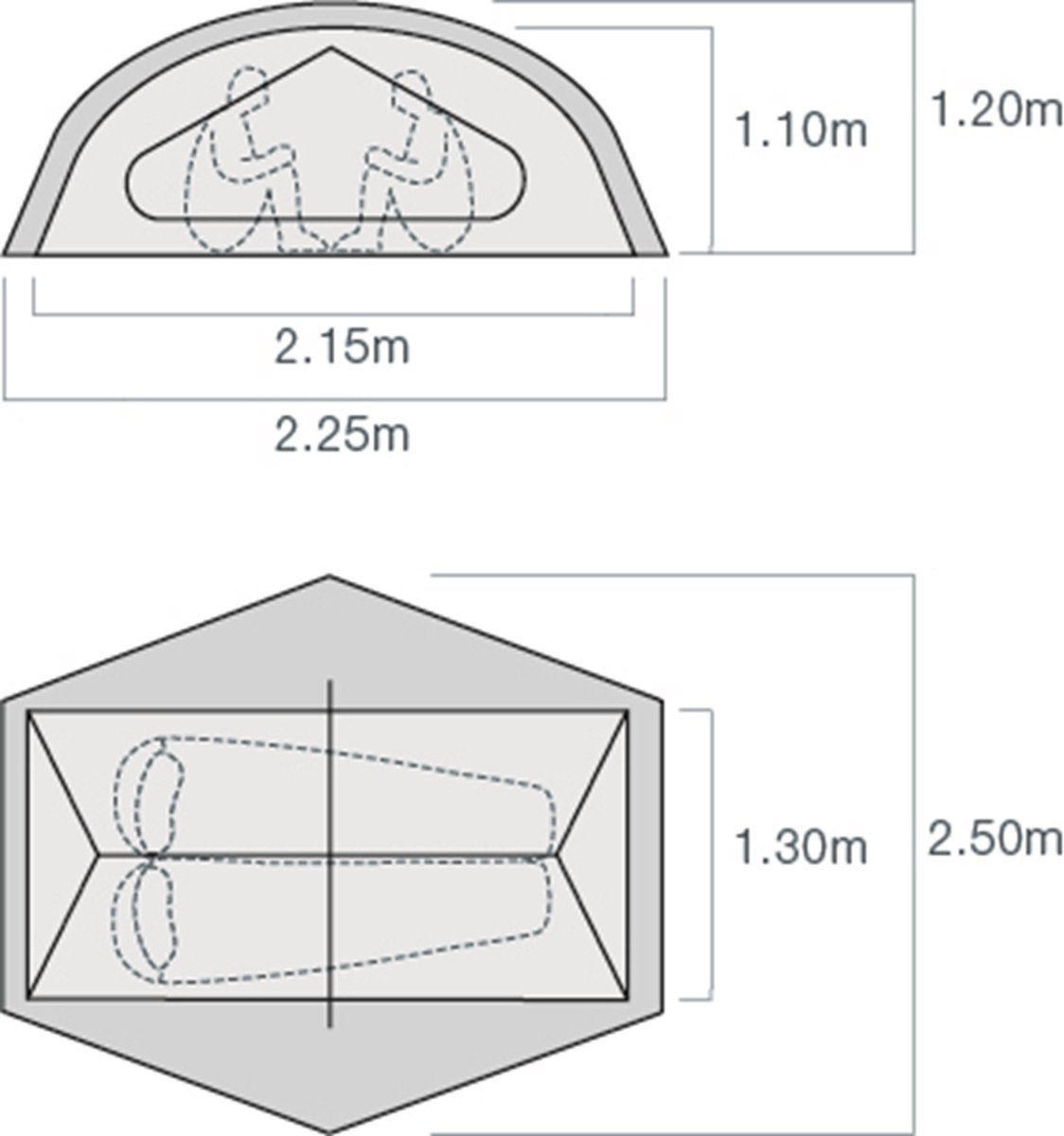 Exped Lyra II / 2 Persoons Tent - Groen