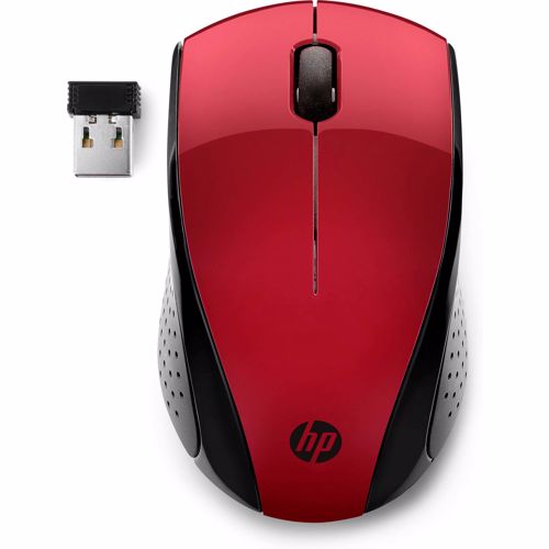 HP draadloze muis 220 - Rood