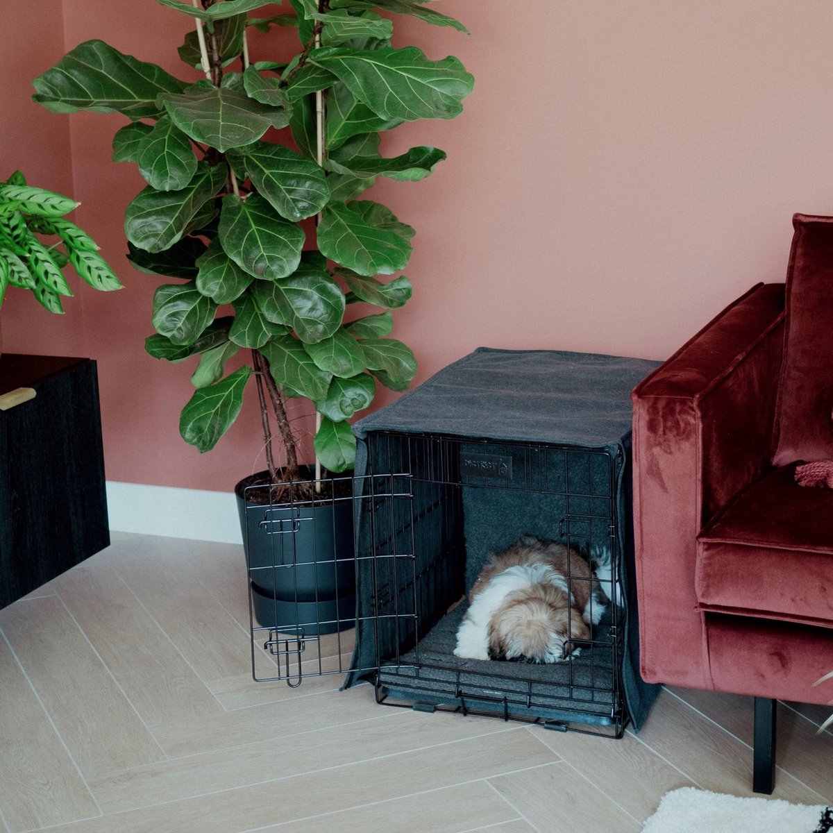 District 763 Hoes voor Hondenbench Donker - Grijs